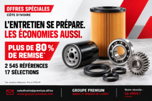 Offres spéciales Premium Côte d’Ivoire : 2 545 références, 17 sélections, plus de 80 % de remise sur certaines références.